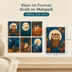 Größenansicht, jedes Motiv 15 × 20 cm