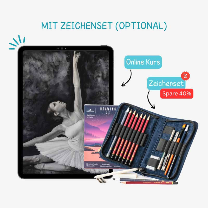 Figuratives Zeichnen Online Kurs Zeichnen Schnaud Online Kurs mit Zeichenset