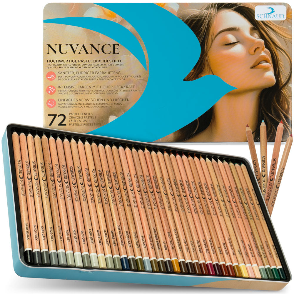 Nuvance 72 Farben Künstler-Pastellstifte Set