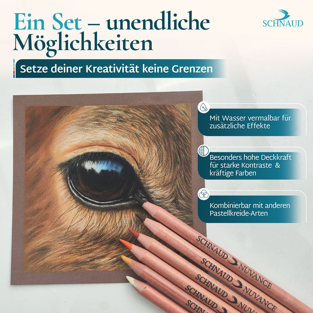 Nuvance 72 Farben Künstler-Pastellstifte Set