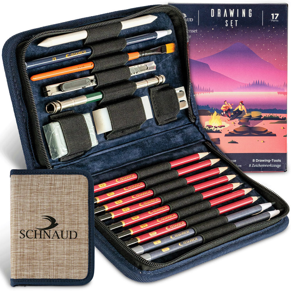 Zeichenset für Künstlercode Kurs Zeichnen Schnaud